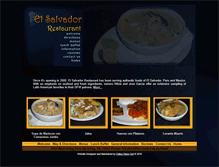 Tablet Screenshot of elsalvadorrestaurant.com